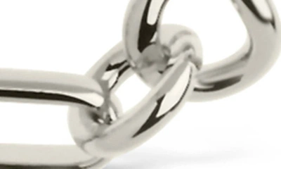 Sterling Forever Infinity Oval Link Chain Necklace In Silver