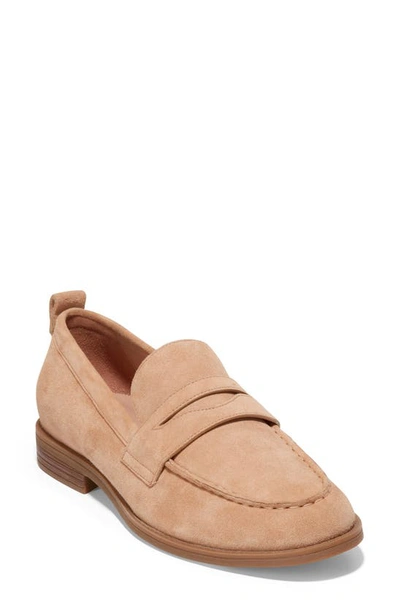 Shop Cole Haan Stassi Penny Loafer In Blush Suede