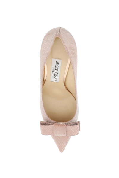 Shop Jimmy Choo 'love 65' Pumps With Bow In Pink