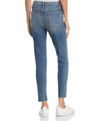 Frame Le High Skinny Split Jean In Beckett In Multi