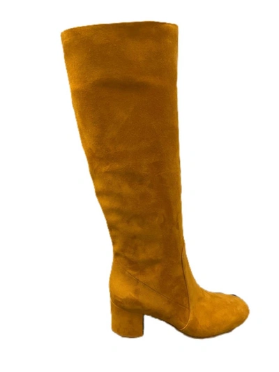 Shop Gianvito Rossi Glen 60mm Calf Length Boots In Sienna In Gold