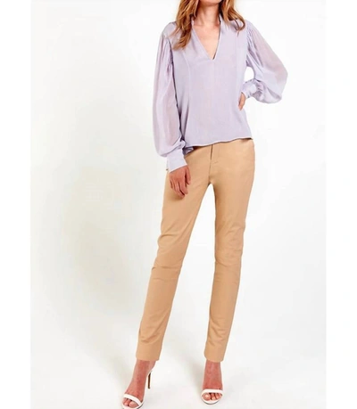 Shop As By Df Martina Blouse In Lavender In Purple