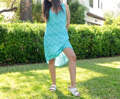 Shop Kavu Jocelyn Dress In Mineral Tri Dye In Multi