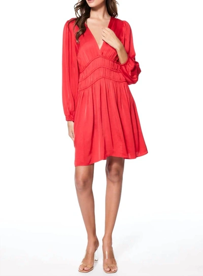Shop Young Fabulous & Broke Salome Dress In Rebel Red In Multi