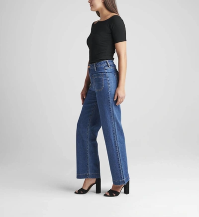 Jag Sophia High Rise Wide Leg Jean In Berkeley In Multi