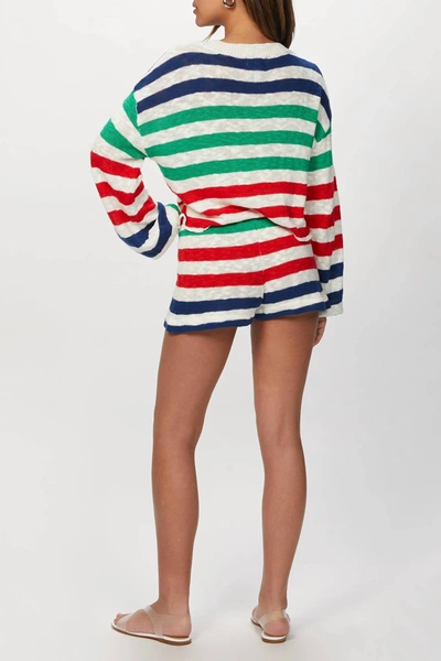 Shop Beach Riot Ava Sweater In Nautical Stripe In Multi