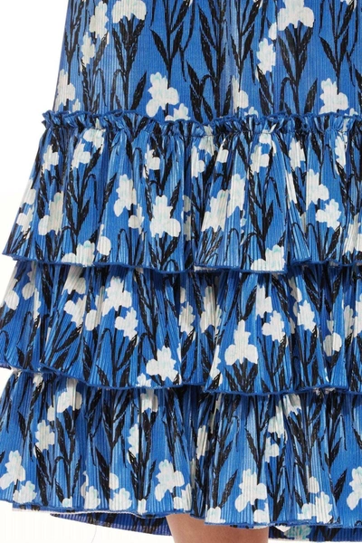 Shop Eva Franco Enver Skirt In Blue Iris