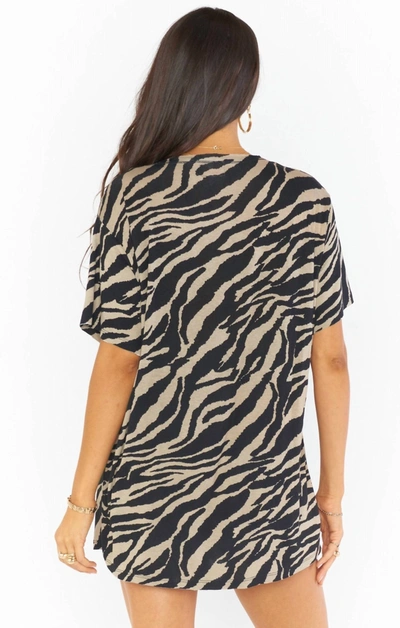 Show Me Your Mumu Wfh Set In Taupe Zebra In Multi