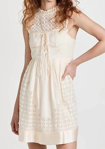 Shop Ulla Johnson Sabrina Dress In Ivory In Multi