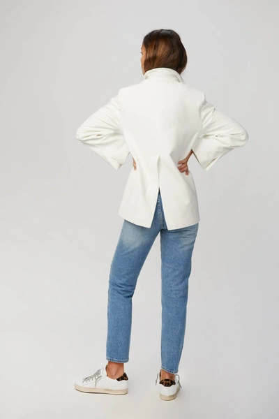 Shop In The Mood For Love Lycia Velvet Jacket In White