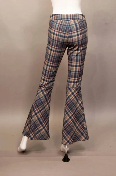 Shop Samuel Dong Flare Pant In Checks In Multi