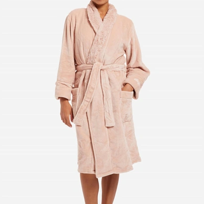 Shop Pj Salvage Luxe Plush Robe In Blush In Pink