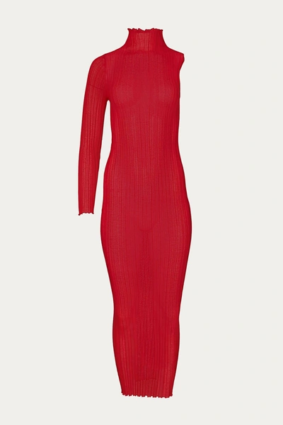 Shop Boyarovskaya Rosso Dress In Red