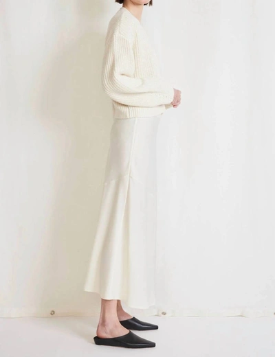 Shop Apiece Apart Ami Slip Skirt In Cream In White