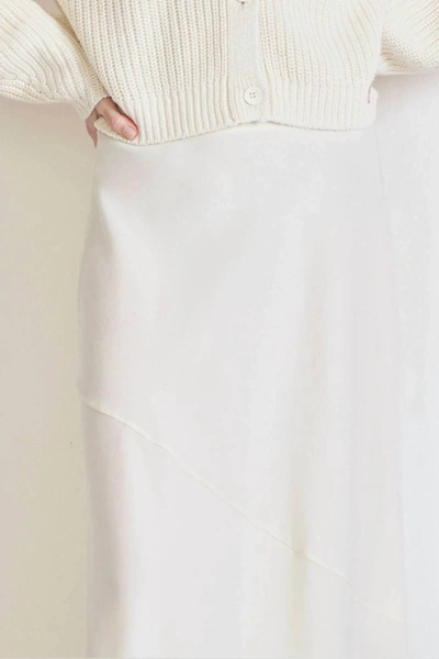 Shop Apiece Apart Ami Slip Skirt In Cream In White