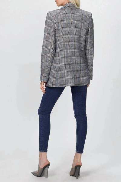 BEC & BRIDGE GARANCE BLAZER IN BLUE CHECK 