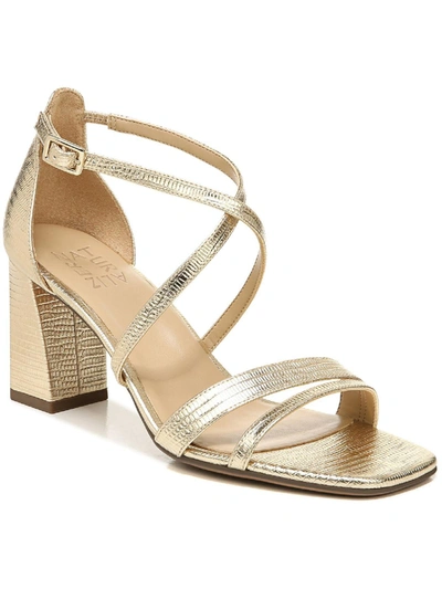 Naturalizer Tiff Block Heel Sandal In Gold