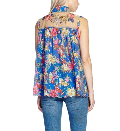 Shop Aratta I Guess Tank In Blue Floral