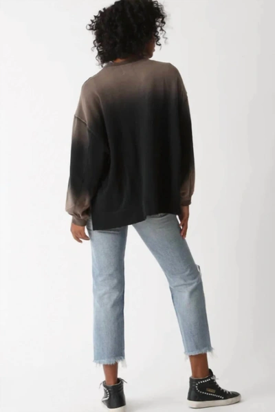 Electric & Rose Apollo Sweatshirt Sunbleach In Onyx/khaki In Multi