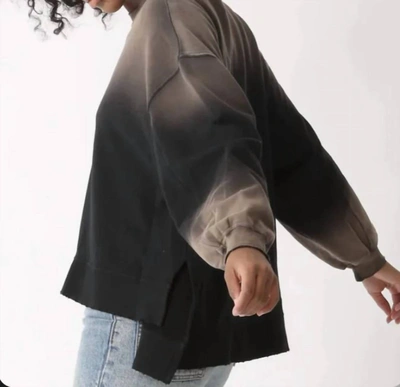 Electric & Rose Apollo Sweatshirt Sunbleach In Onyx/khaki In Multi