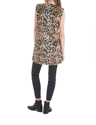 Love Token Ariah Animal Print Faux Vest In Cheetah In Multi