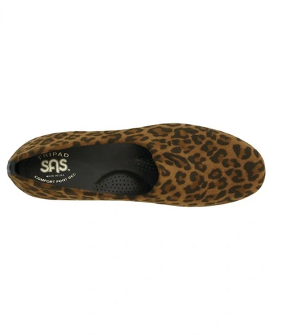 Shop Sas Women's Bliss Shoes - Wide In Tan Leopard In Multi