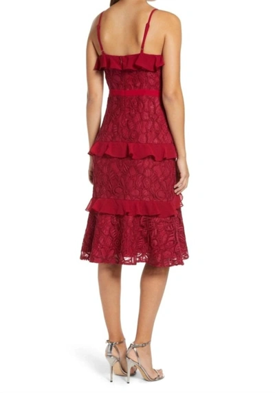 Shop Adelyn Rae Enslie Dress In Cherry In Red