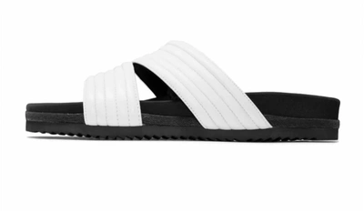 Shop Roam Crescent Quilt Sandals In White