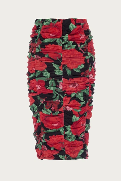 Shop Afrm Noha Skirt In Rouge Garden In Multi