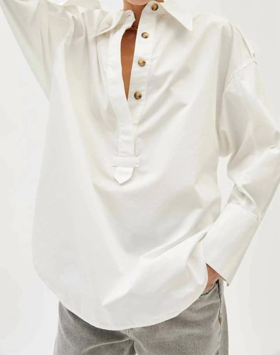 Shop Maria Cher Herenui Shirt In Off White