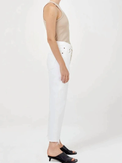 Shop Agolde 90's Crop Pant In White