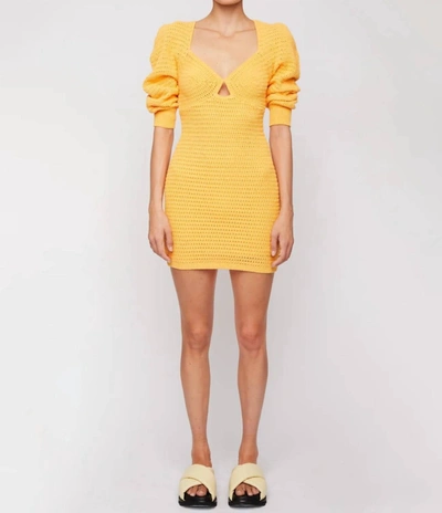 Shop A.l.c Gigi Crocheted Dress In Apricot Blossom In Multi