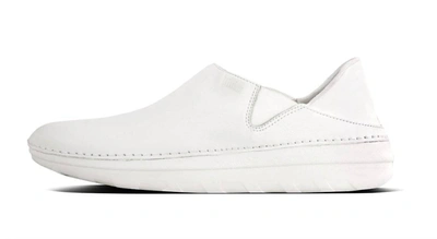 Shop Fitflop Women's Superloafer Urban Sneaker In White Leather