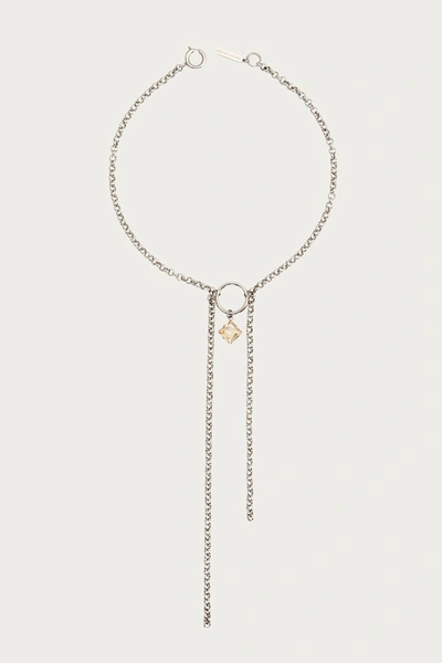 Shop Justine Clenquet Tilda Necklace In Silver