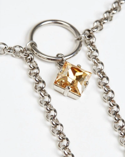 Shop Justine Clenquet Tilda Necklace In Silver