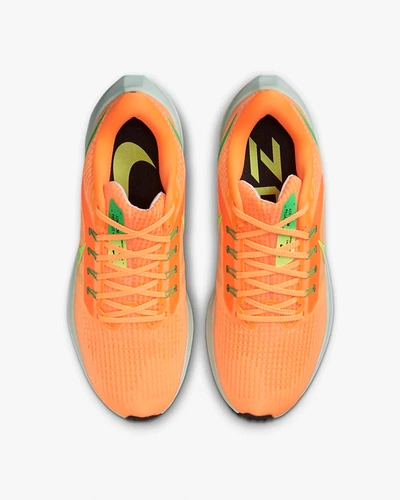 Shop Nike Women's Pegasus 39 Road Running Shoes - Medium Width In Peach Cream/total Orange/green Shock/ghost G In Multi