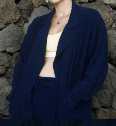 Electric & Rose Devon Blazer In Indigo In Multi