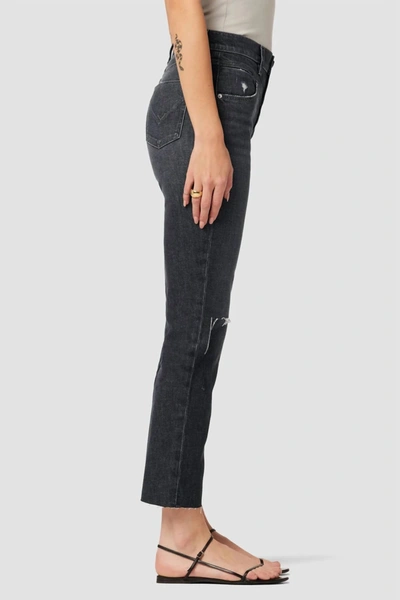 Shop Hudson Holly High-rise Straight Jean In Washed Black