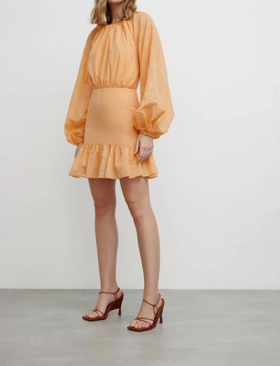 Significant Other Zofia Mini Dress In Tangerine In Orange