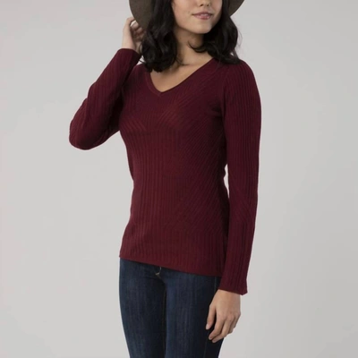 Krimson Klover Coco V-neck Sweater In Damson In Multi