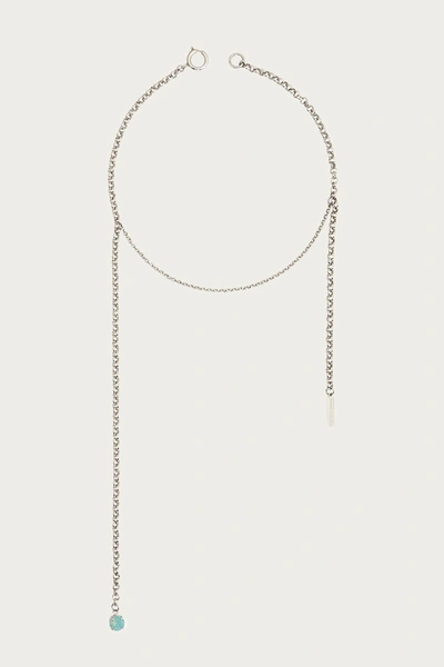 Shop Justine Clenquet Lindsey Necklace In Silver