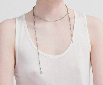 Shop Justine Clenquet Lindsey Necklace In Silver