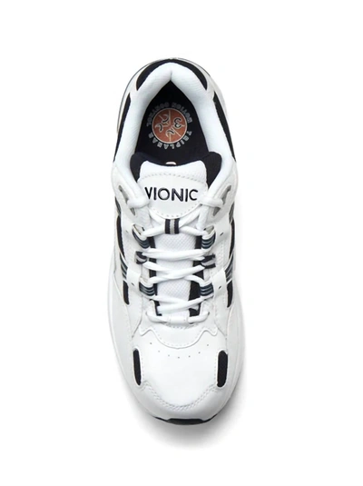 Shop Vionic Men's Classic Walker Sneaker - Medium In White/navy In Multi