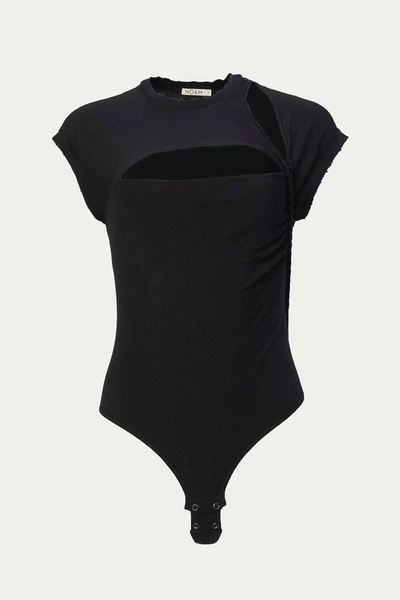 Shop Noam Slash Bodysuit In Black