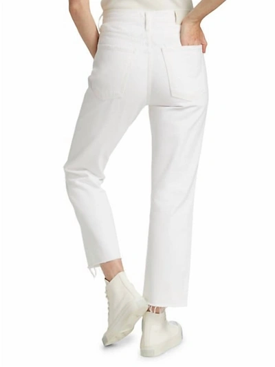 Shop Citizens Of Humanity Daphne Crop High Rise Stovepipe Jeans In Sail White In Multi