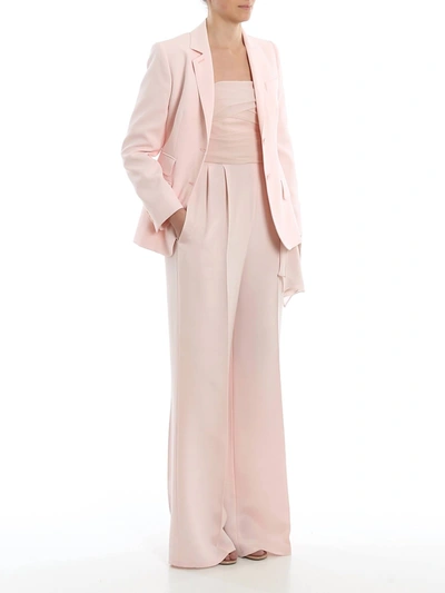 Shop Max Mara Adele Cotton Blazer In Pink