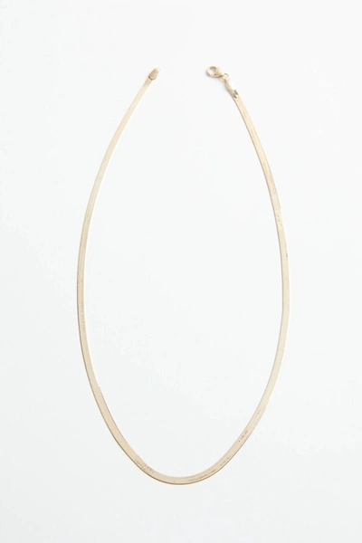 Shop Natalie Marie Nour Necklace In Yellow Gold