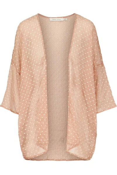 Bishop + Young Lisbon Print Kimono In Peach In Pink