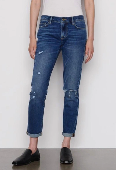 Frame Le Garçon Boyfriend Jean In Eaton In Multi