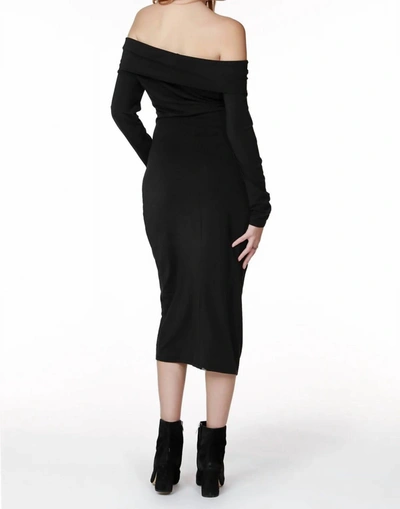 Shop Bobi Mary Midi Dress In Black